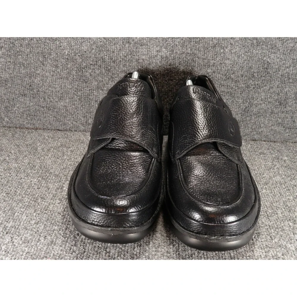 Propet Shoes Men's Black Leather Strap Slip On Loafers Size 14 M Comfort M5015